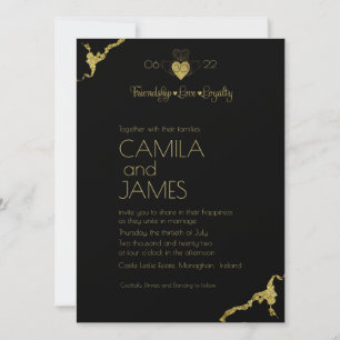 Invitations Claddagh Monogram