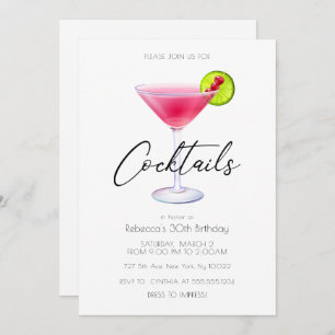 Invitations Cosmo Cocktail Party