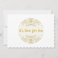 Invitations crantées par temps de thé