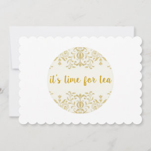 Invitations crantées par temps de thé