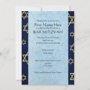 Invitations Custom Bar Mitzvah (2014)