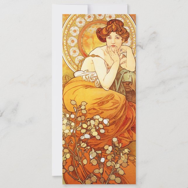 Invitations d'Alphonse Mucha Topaz (Devant)