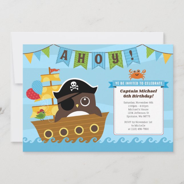 Invitations d'anniversaire (Devant)