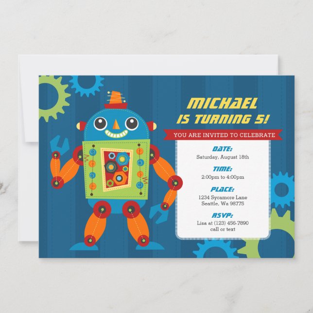 Invitations d'anniversaire (Devant)