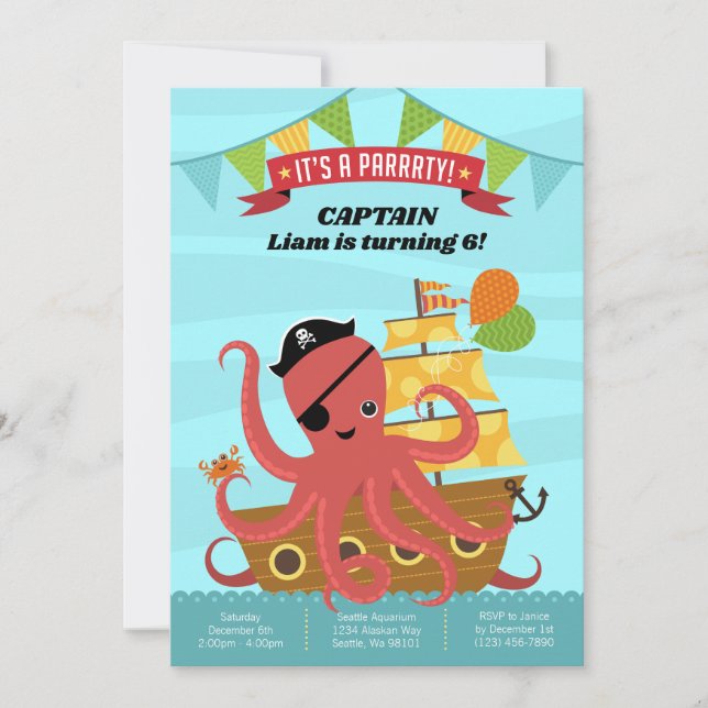 Invitations d'anniversaire (Devant)