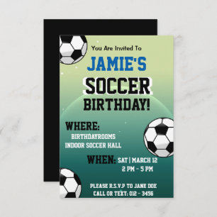 Invitations d'anniversaire à thème du football