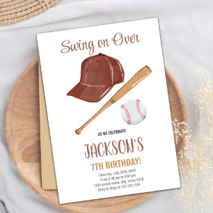 Invitations d'anniversaire de Baseballs