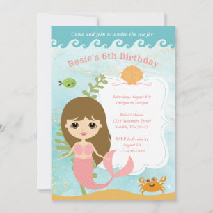 Invitations d'anniversaire de fille