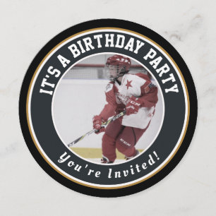 Invitations d'anniversaire de hockey - Camion de h