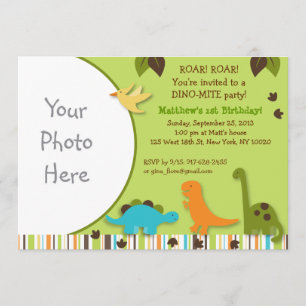 Invitations d'anniversaire de photo de garçon de