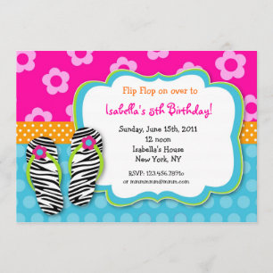 Invitations d'anniversaire de réception au bord de