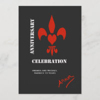 Invitations d'anniversaire d'intrigue amoureuse de