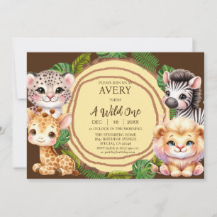 Invitations d'anniversaire d'un garçon sauvage