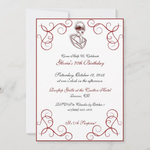 Invitations d'anniversaire personnalisées de la Ca