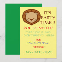 invitations d'anniversaire pour enfants ensemble