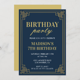 Invitations de 7e anniversaire Anniversaire fête f