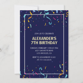 Invitations de 7ème anniversaire