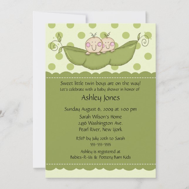 Invitations de baby shower de garçon ou de fille (Devant)