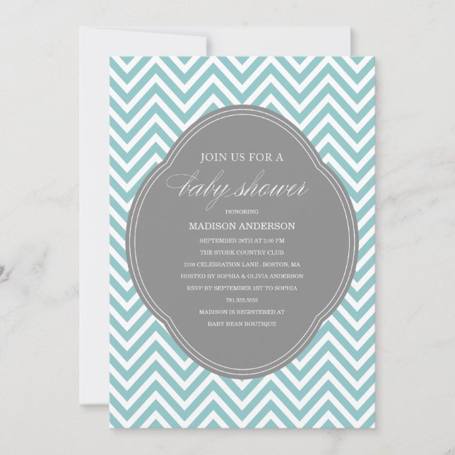 INVITATIONS DE BABY SHOWER DE LA DOUCHE %PIPE% DE (Devant)