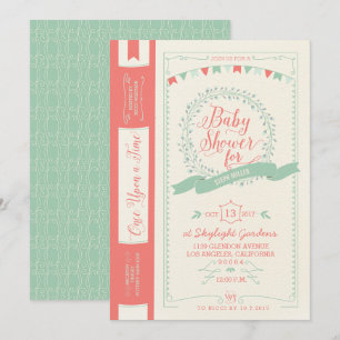 Invitations de baby shower de livre - invitations