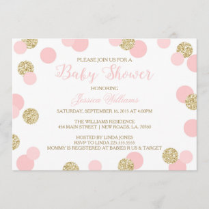 Invitations de baby shower de parties