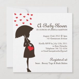 Invitations de Baby showers lunaires