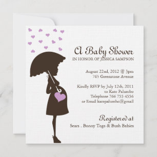 Invitations de Baby showers lunaires