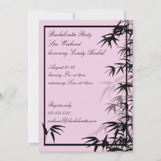 Invitations de Bachelorette Feuille rose