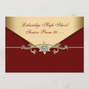 Invitations de bal d'étudiants de cravate noire de