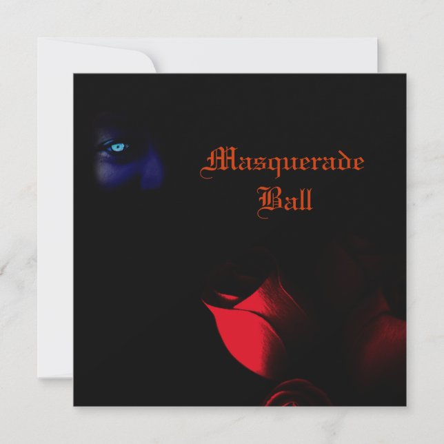Invitations de balles masquerade (Devant)