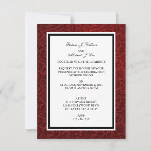 Invitations de bande de mariage élégantes