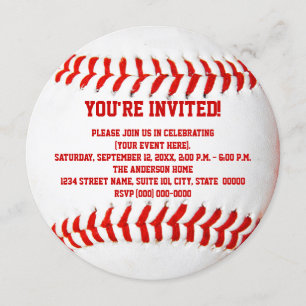 Invitations de baseball
