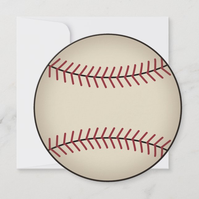 Invitations de baseball classiques (Devant)