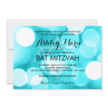 Invitations de Bat mitzvah de Parties scintillant 