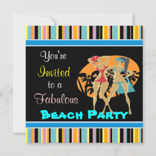 Invitations de beach party