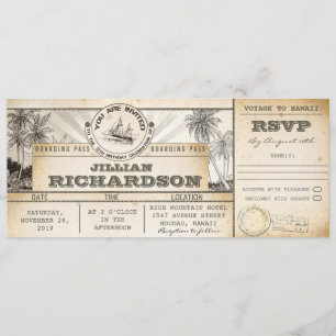 invitations de billets d'anniversaire de carte