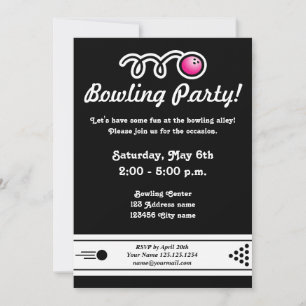 Invitations de Bowling