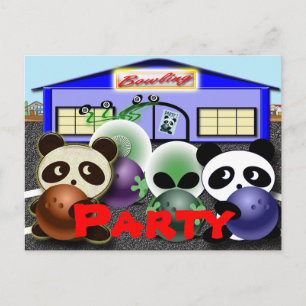 Invitations de Bowling Party personnalisables