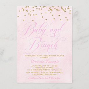 Invitations de brunch de baby shower