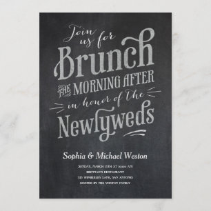 Invitations de brunch de mariage de courrier