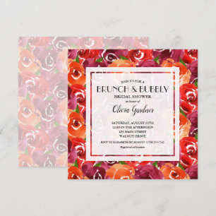 Invitations de Brunch et Bubbly Floral Bridal Show