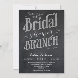 Invitations de Brunch Fête de l'mariée de tableau
