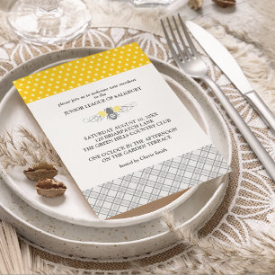 Invitations de Bumblebee Garden Party