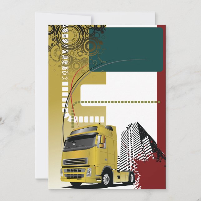 Invitations de camions urbains (Devant)