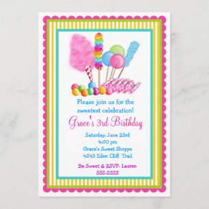 Invitations de Candy Circus