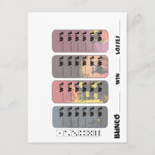 Invitations de carte postale spéciale Bunco
