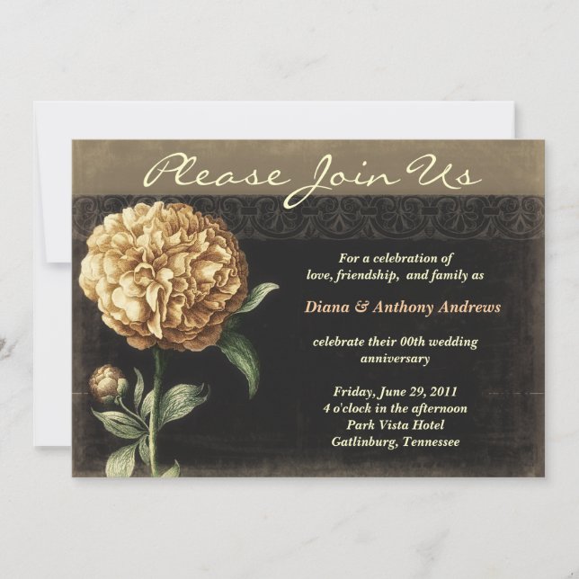 Invitations de célébration de l'anniversaire du ma (Devant)