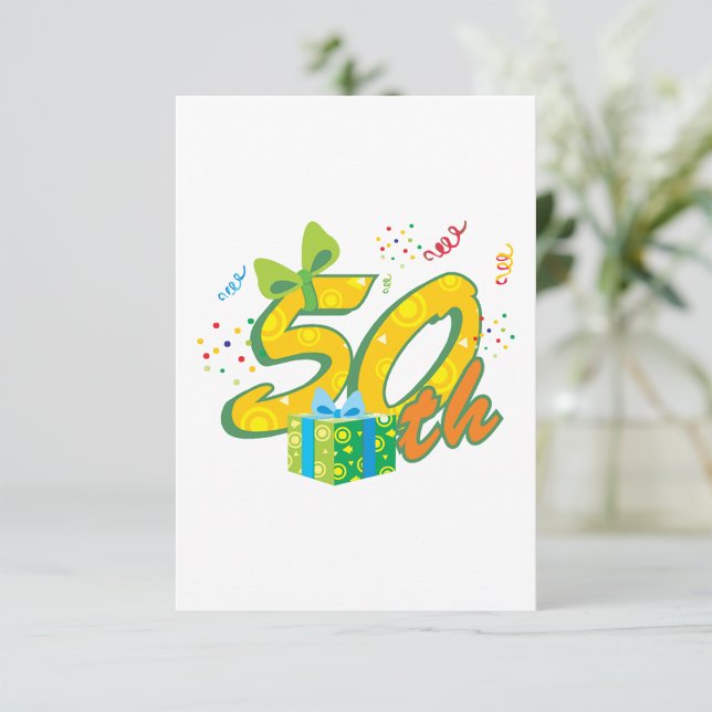 Invitations de célébrations du 50e anniversaire (Créateur téléchargé)