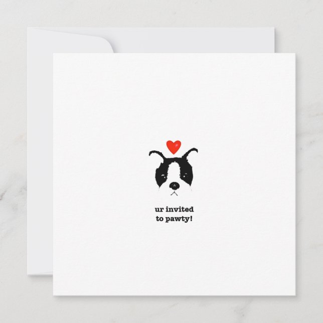 Invitations de chiots (Devant)