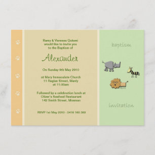 Invitations de Christening Juice